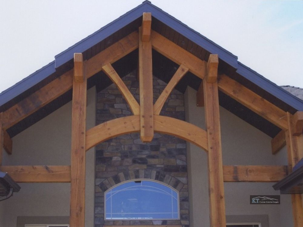Large Timber Entrance Building Materials in Utah from KT Custom Exterior Supply